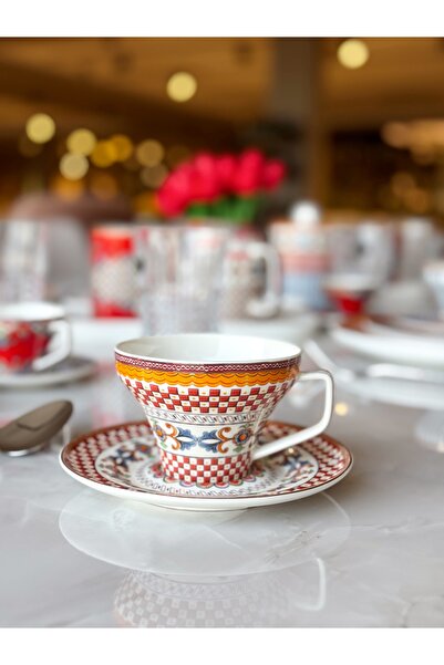 Berghoff Vivare Bone 4Lu Çay Fincanı Seti LYFG 079