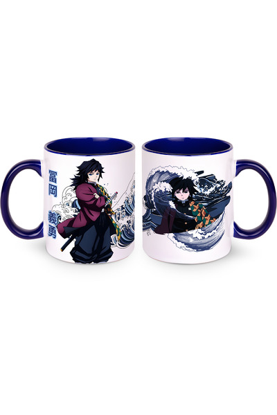Kupabaskıcısı Demon Slayer Giyu Tomioka Renkli Kupa Bardak – Kimetsu No Yaiba