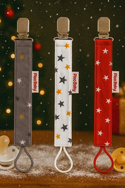 Pico Baby Emzik Askısı - Emzik Zinciri - Emzik Tutacağı 3'lü Set