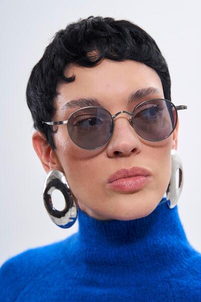 Bilge Karga Wesley Silver Blue Sunglasses