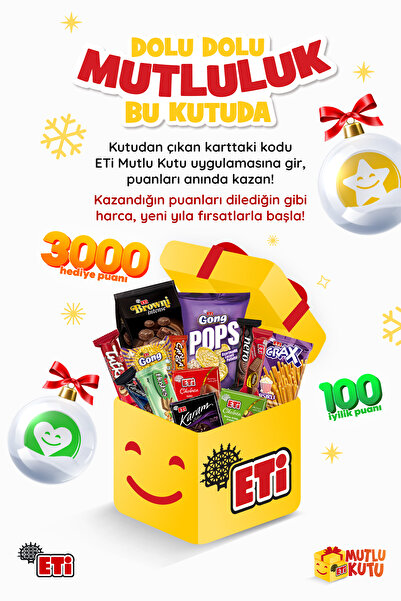 Eti Mutlu Kutu Yılbaşı Atıştırmalık Paketi