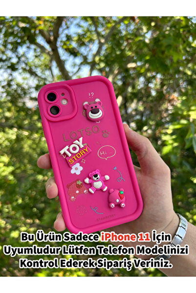 Merwish iPhone 11 Uyumlu 3D Toy Story Figürlü Darbe Korumalı Silikon Kılıf