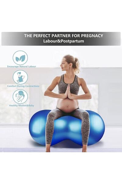 Leyaton Pilates Topu Fıstık Top Egzersiz Fitnes Spor Aleti Pilates Top Plates Topu