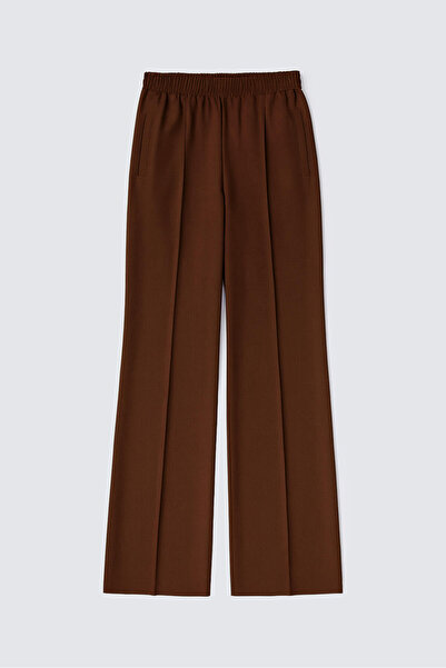 Touché Privé Ribbed Pants with Elastic Waist