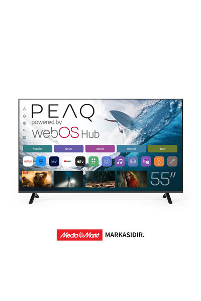 PEAQ PQ55FMN25 55 inç 139 Ekran Dahili Uydu Alıcılı Smart LED TV