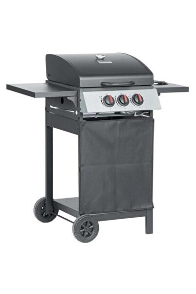 Artool Grătar de grădină, grătar dreptunghiular pe gaz, Valencia, 97x60x100 cm