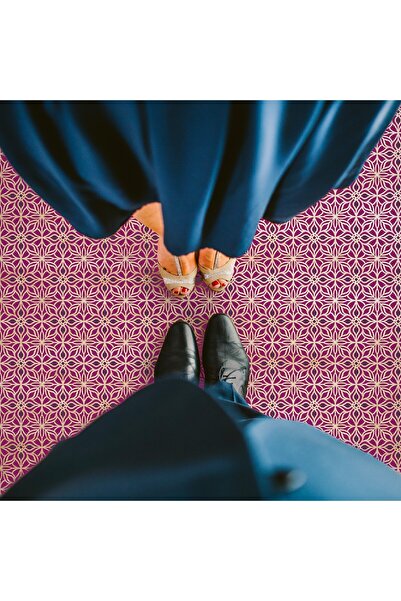 Artikel Çiçek Karo 3 Stencil Boyama şablonu 30x30 cm, Duvar Stencil, Fayans S...