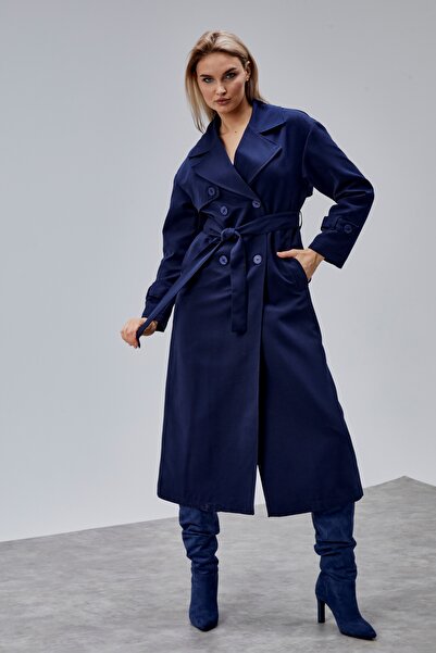Bolivente Деталізований тренч з вітровкою великого розміру