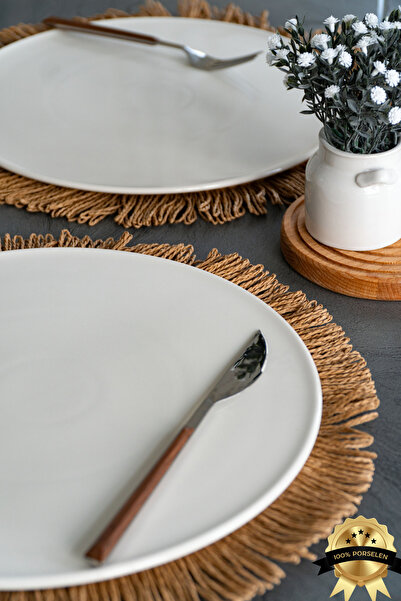 Heda Porselen 2-Piece 32 cm Porcelain Lean Pizza Plate