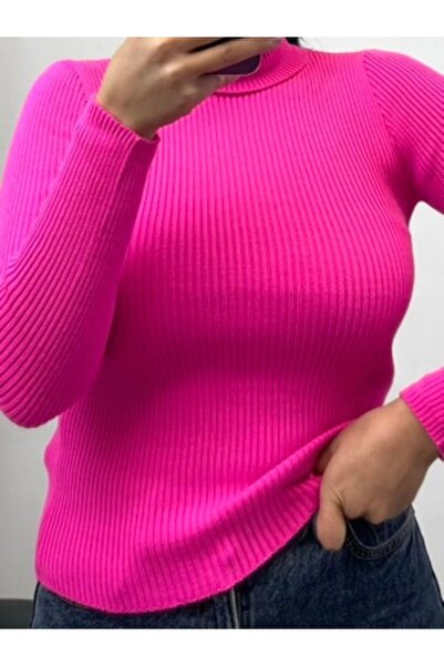 NİSUM MODA PULOVER DE tricotaj cu gât roscat NİSUM