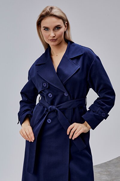 Bolivente Деталізований тренч з вітровкою великого розміру