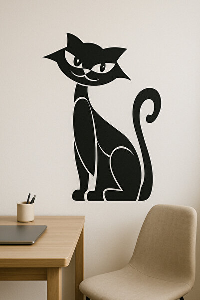 Artikel Kedi Motif Stencil Boyama şablonu 30x30 cm, Duvar Stencil, Fayans Ste...
