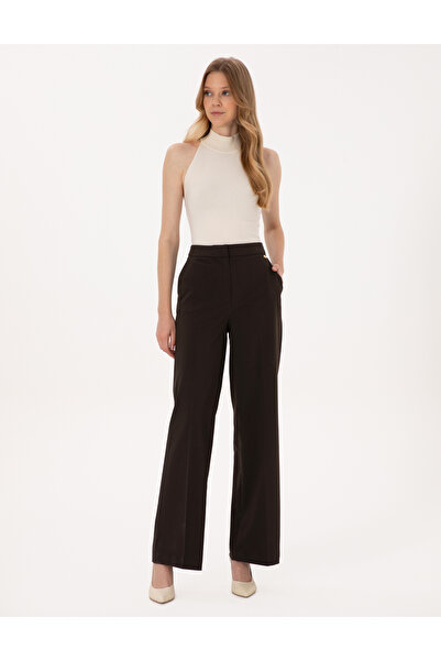 Pierre Cardin Kahverengi Palazzo Kumaş Pantolon 50319006-VR029
