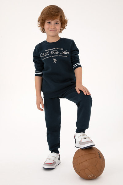 U.S. Polo Assn. Erkek Çocuk Lacivert Pijama Takımı 50318686-VR033