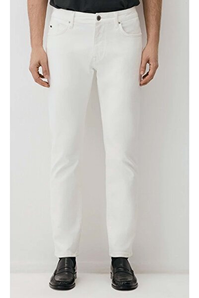 Mavi M0035190581 Pantaloni din denim alb ediție Marcus Pantaloni din denim pe...