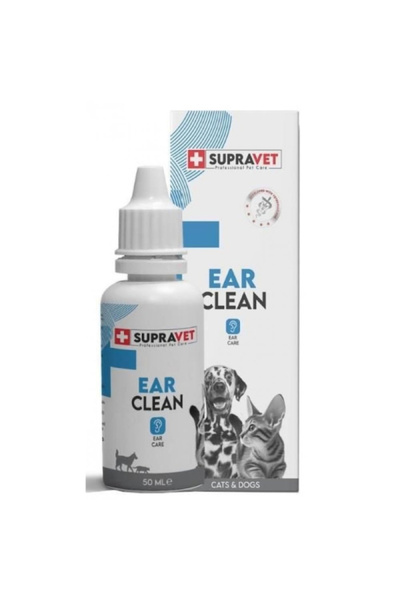 Supravet Ear Clean Kedi Köpek Kulak Temizleme Solüsyonu 50 Ml