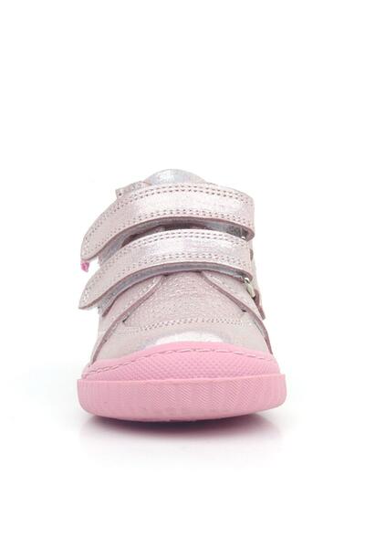 Rakerplus Pink Purple Glittered Raya Genuine Leather Baby Girl Boots - Velcro