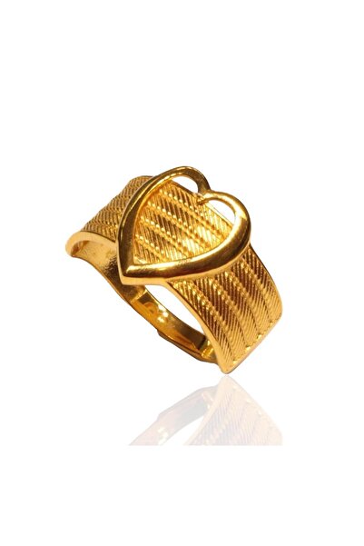 Hakan Güler Kuyumculuk 8 Ayar Altın Kalp Model Trabzon Hasır Yüzük – 2,60 Gram (22 Ayar Altın Görünümlü)