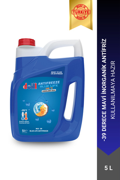 doill -39 / -40 Derece Hazır Karışım 5 Litre Mavi Antifriz - G11