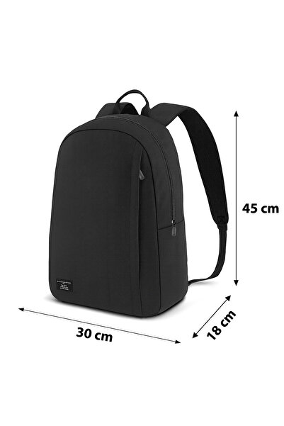 D'VERS Unisex Waterproof Black Daily Travel and School Backpack