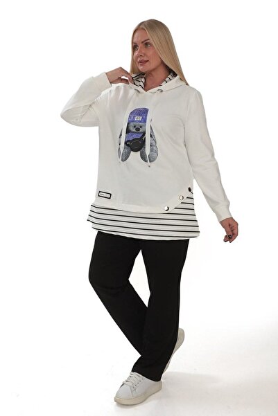 MAG FASHİON Σετ κουκούλας μεγάλου μεγέθους - Ειδικό σχέδιο με πλαϊνές τσέπες και ελαστική πλάτη