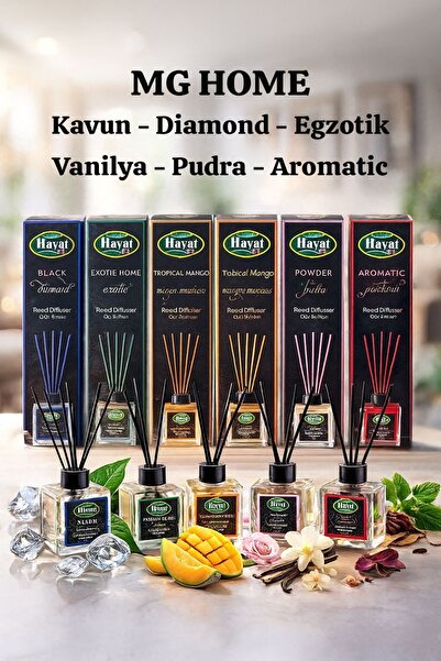 VENON 6 Adet Farklı Koku 100 CC Çubuklu Oda Kokusu Bambu Kokusu Ortam Kokusu ...