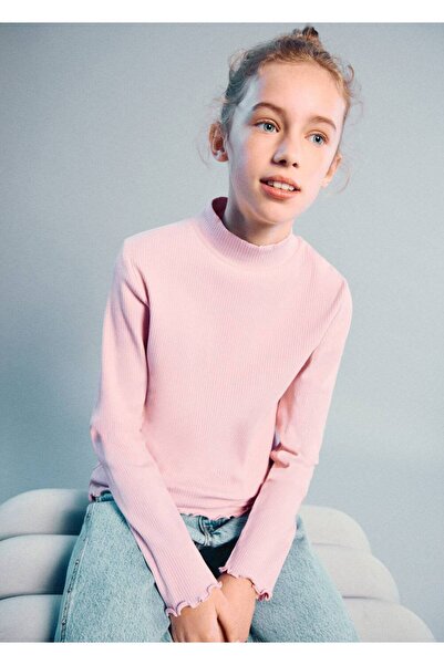 MANGO Kids Uzun kollu ribana tişört