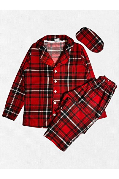 Pajama Shop Σετ πιτζάμες χειμερινό πουκάμισο με γιακά με κουμπιά, από βαμβακε...