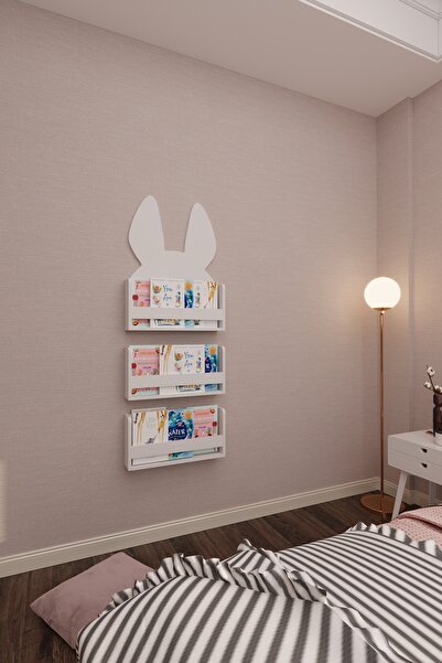 eceahşaptasarım Montessori Kitaplık. Çocuk Odası Duvar Rafı