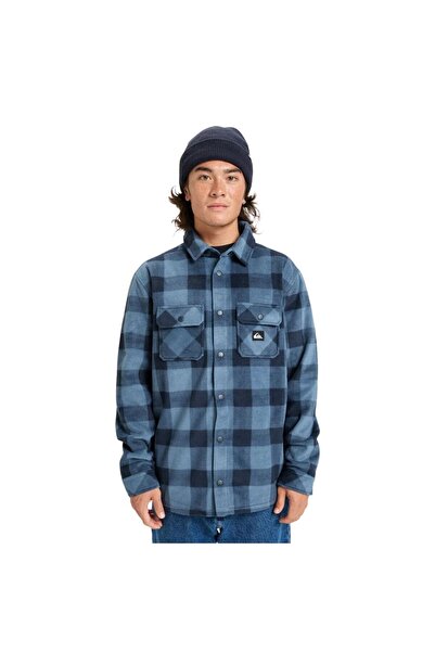 Quiksilver Bering Strait Check Shirt Men's Fleece Jacket Men's Fleece Jacket Eqypf03075
