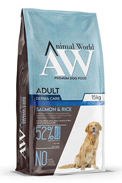 Animal World Somon Balıklı Yetişkin Köpek Maması 15 Kg
