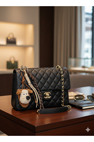 BURUCRAFT Köpek Kafası Figürlü Çanta Charmı