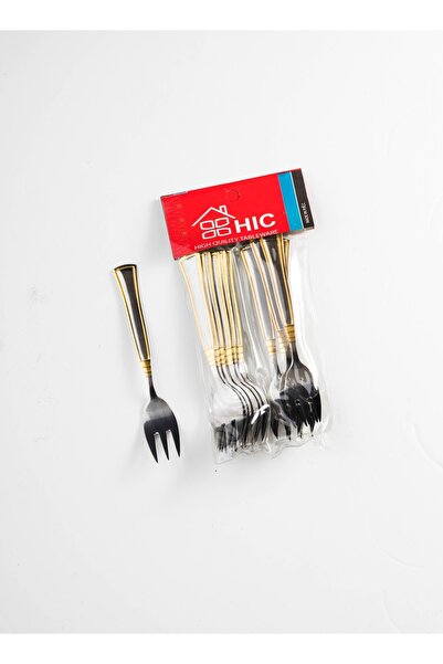 HIC 12-Piece Stainless Steel Dessert Fork Set