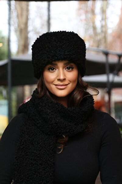 Mağazam Online Russian Style Long Fur Trendy Kalpak Hat Winter Plush Vegan Faux Fur