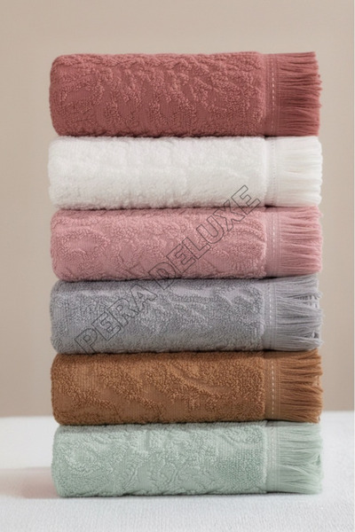 Pera Deluxe 3 lü Mutfak Havlusu Jakarlı El Havlusu Seti 30x50 cm