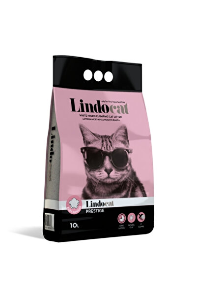 Lindo Cat ليندوكات بودرة أطفال ذات حبيبات دقيقة تكتل فضلات القطط 5 لتر