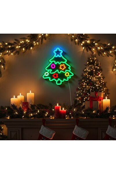 Cata Yılbaşı Çam Ağacı Neon Led 3D Baskı