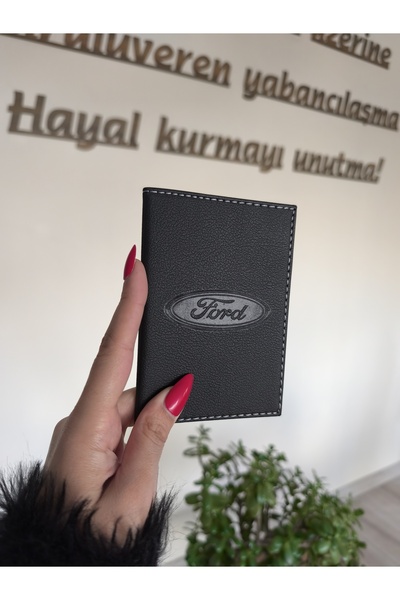 EFE DERİ Ford Deri Dikişli Araç Ruhsat Kılıfı Kabı Oto Ruhsatlık Araba Ruhsat...