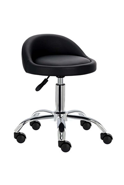 Cosmeticos Scaun cosmetic pentru salon, Hol | ALB și NEGRU - negru