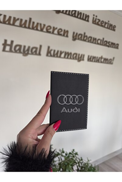 EFE DERİ Audi Deri Dikişli Araç Ruhsat Kılıfı Kabı Ruhsatlık Ruhsat Koruyucu