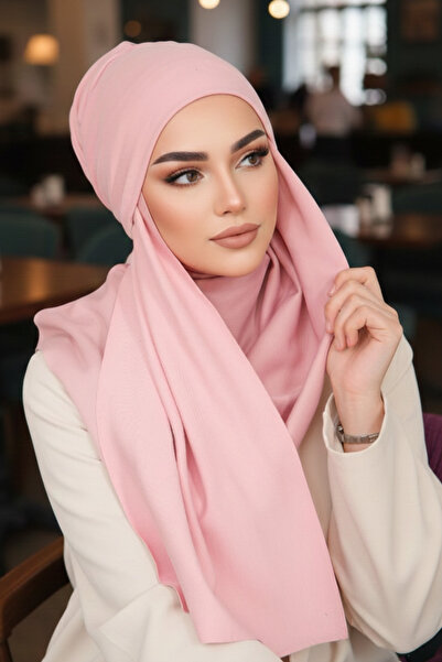 Aişe tesettür Pudra Kelebek Bone Şal