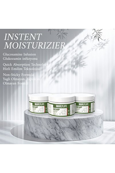 MARLYLİFE He.mp Cream Calming&soothing Kenevir Kremi 100 ml