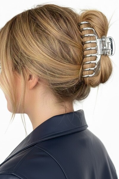 CAŞ DEKORASYON Πόρπη μανδάλου σε ασημί χρώμα