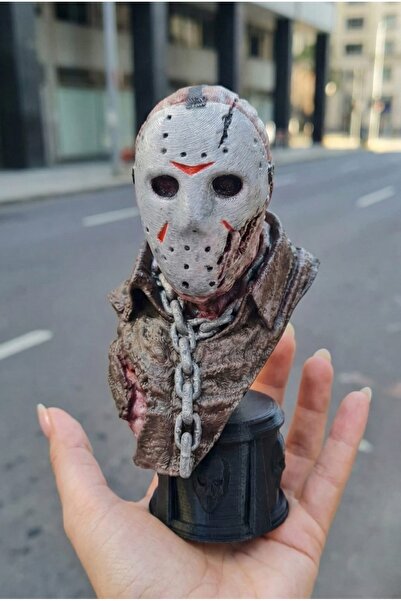 eselya Eselya3d Jason Voorhees Büst/ Jason 13.Cuma/ Friday the 13th /Biblo/De...