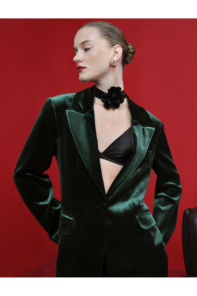 Koton Stone Detailed Floral Choker Necklace