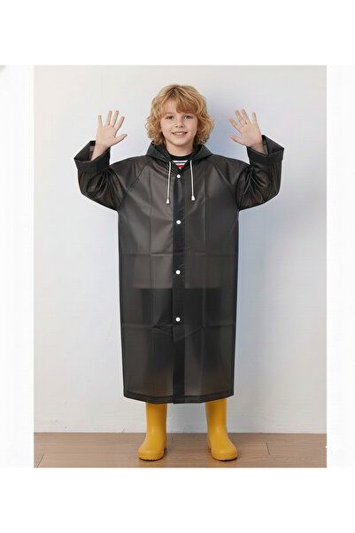 İMEXTECH Unisex Παιδικό Μαύρο Αδιάβροχο Αδιάβροχο