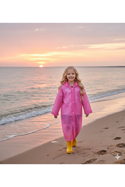İMEXTECH Unisex Παιδικό ροζ νερό αντιανεμικό αδιάβροχο
