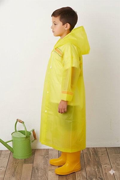 İMEXTECH Unisex Παιδικό κίτρινο αδιάβροχο αδιάβροχο
