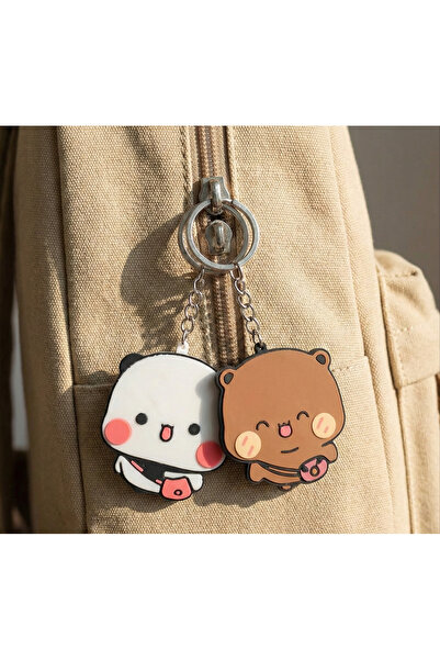 İLSADESİGN Dudu Ve Bubu 2D Çift Anahtarlık