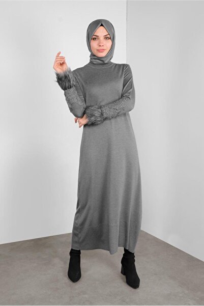 Alvina Sa krznom VEZENA PLETENA HALJINA 41034